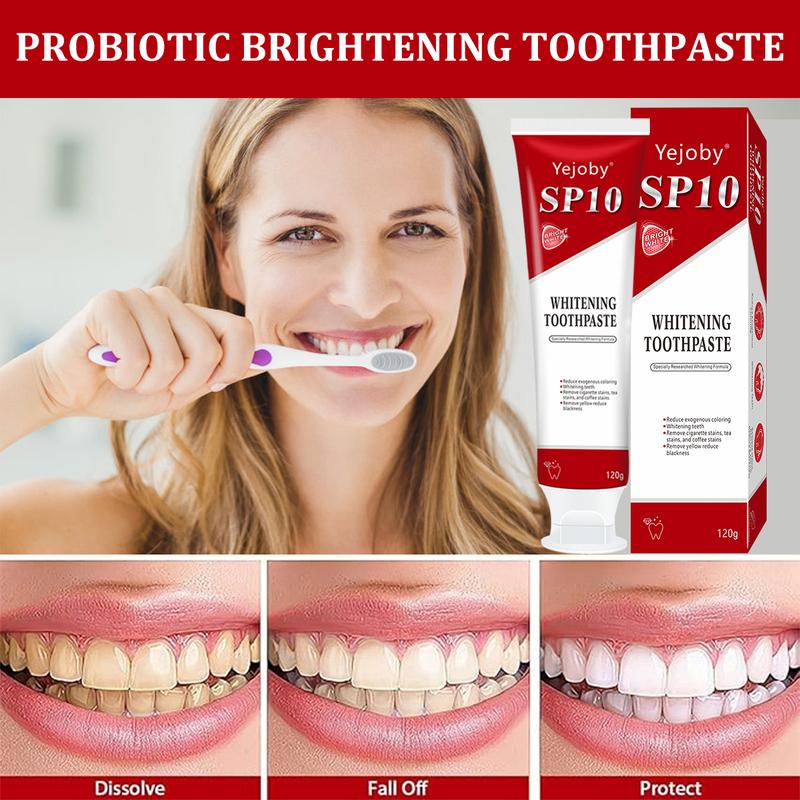 [Only $3!!!] SP-10 whitening Toothpaste, Super sp10 brightening Oral probiotic, sp 10 Bright White Toothpaste for Stain Removing, Fresh Breath & Teeth Health Whitening Solution Effect is better than SP-7 and SP-8,SP-6 SP-4 sp-6 sp8 sp6 sp4 SP-10