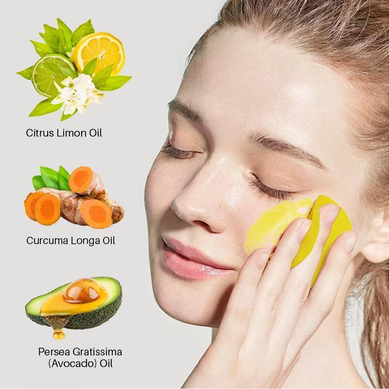 3 Pcs 2pcs Turmeric Wash and Care Three Piece Set, Turmeric Tablets, Turmeric Cleansing Mousse, Turmeric Soap Facial Cleansing Skincare Facial Cleansing Cleanser Comfort Facial Wash