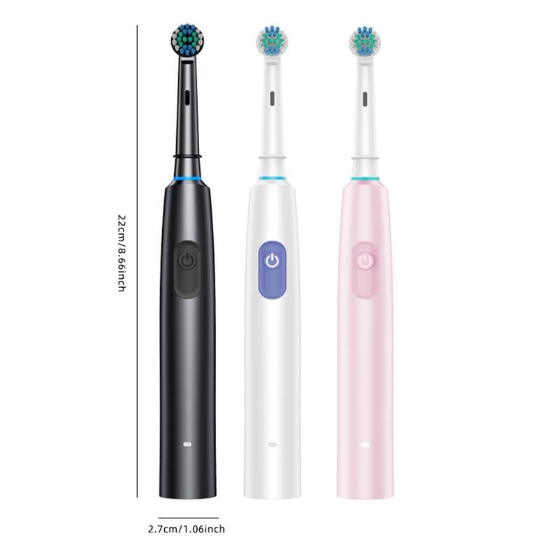 Rechargeable Electric Toothbrush Set, Comfort Deep Cleansing Toothbrush with Replacement Brush Head & Travel Box, Oral Care Toothbrush for Adults, Christmas, Christmas Gift