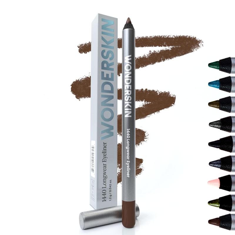 Wonderskin 1440 Longwear Brown Eyeliner Pencils Waterproof Eyeliner Eye Makeup Brown Eyebrow Pencil Long Lasting Smudge Proof (Brown Sugar)