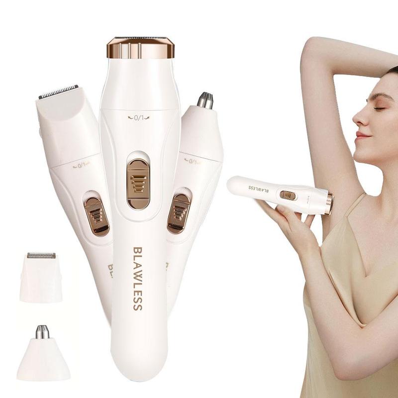 3 in 1 Electric Hair Removal Kit, 1 Box USB Rechargeable Facial, Nose & Full Body Trimmer for Women, Perfect Gift for Her