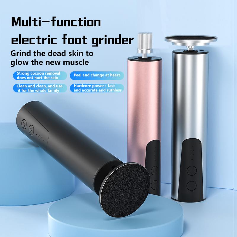 Electric foot scab remover and 20 replaceable sandpaper filling discs, with built-in battery for repeated charging and portable use, electric foot scab remover, Manicure Nail