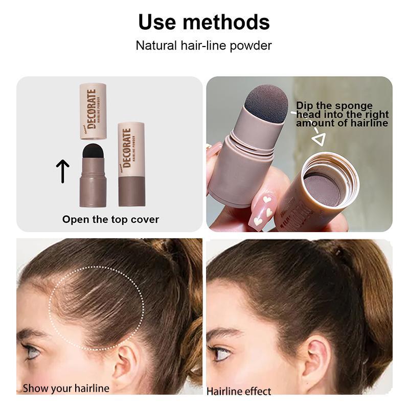 Natural Hairline Powder, Long Lasting Hairline Powder, Hairline Concealer Powder, Makeup Powder, Cosmetic Product for Women, Christmas Gift