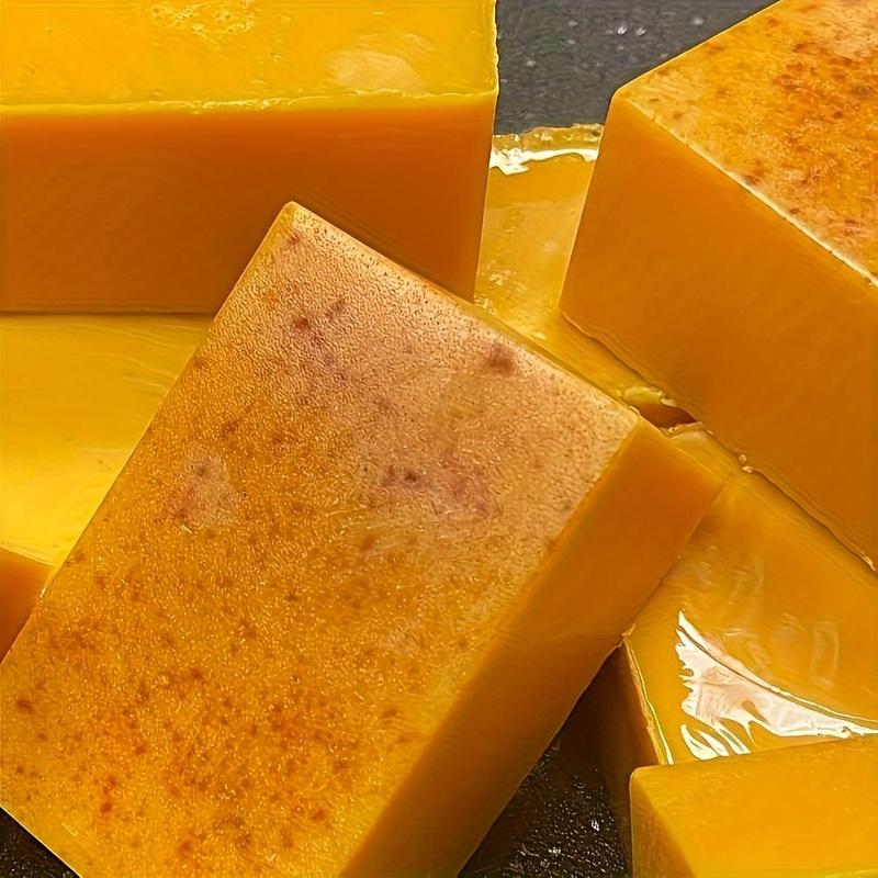 Turmeric Bar Soap & Essential Oil Set, 4 Counts set including 3 Soap Bars & 1 Turmeric Essential Oil, Facial Skin Care Product