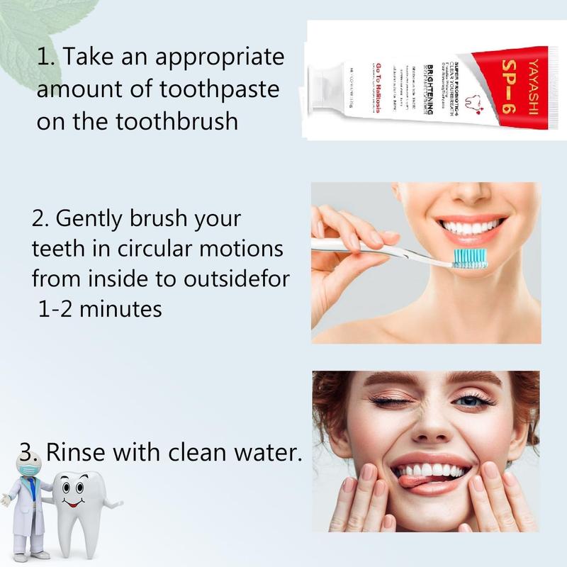 YAYASHI SP-6 Toothpaste  Oral Health Management, Fresh Breath,sp6 probiotic toothpaste whitening,trending toothpaste,healthy toothpaste,sp-6 ultra whitening toothpaste,pasta de dientes blanqueadora,sp-6 probiotic whitening toothpaste,sp 6 toothpaste