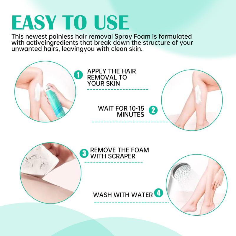 VGO-Hair removal spray foam Mousse hair removal Rapid conditioning Non-irritating-A Body Care Wax