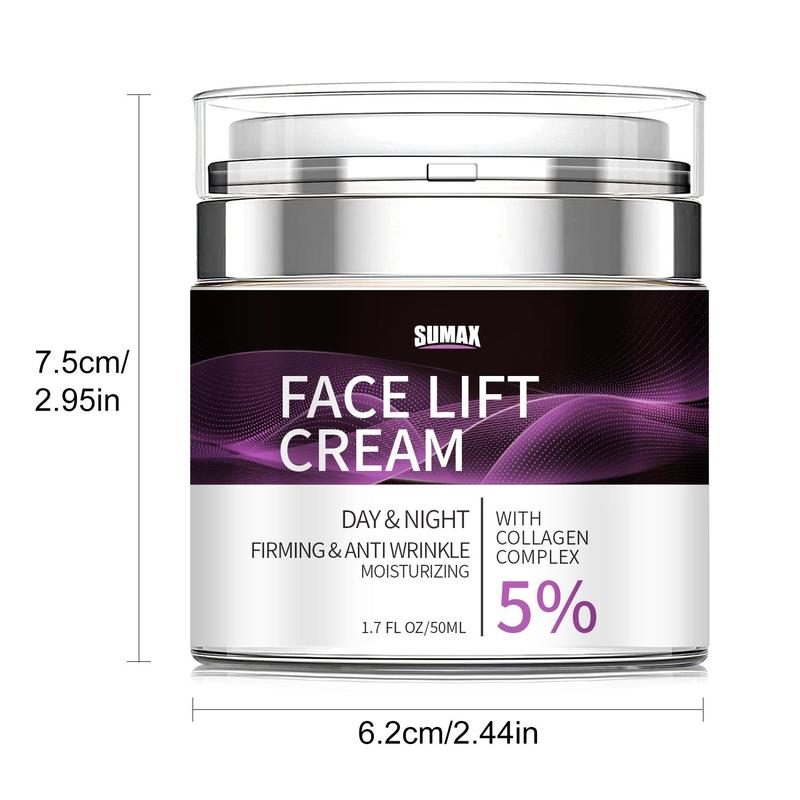 Collagen Face & Neck Firming Cream, Lifting and Firming Moisturiser for Improves Skin Elasticity and Dullness, Smoothing Skin Care Cream for Men and Women