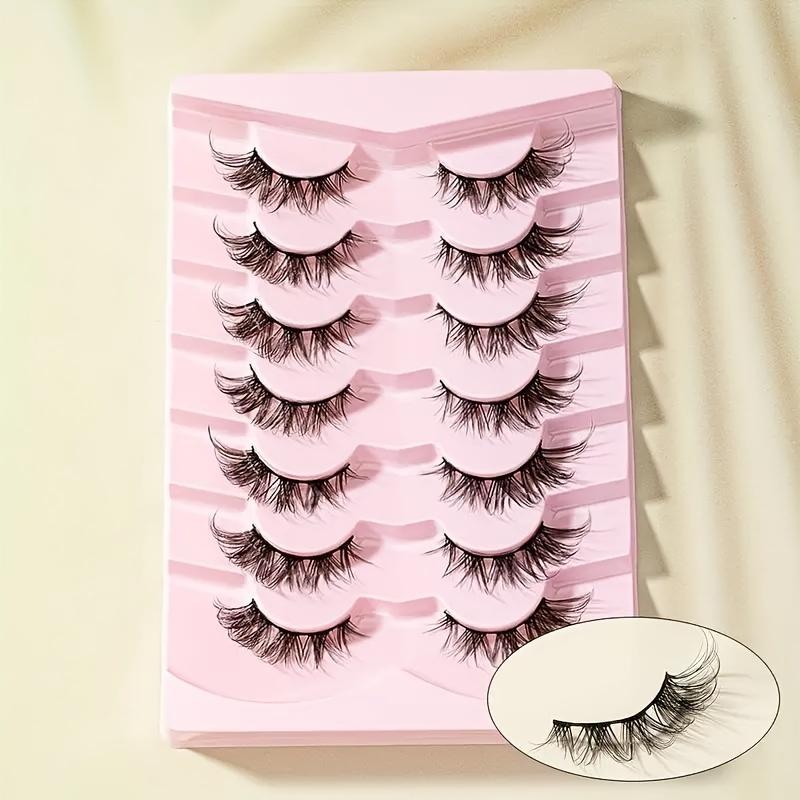 Wispy Style Makeup False Eyelashes for Women, Fake Clusters Lashes Strips Lashes for Eyelash Extension, Eyelash Extensions Kit for Eye Makeup Enhancement