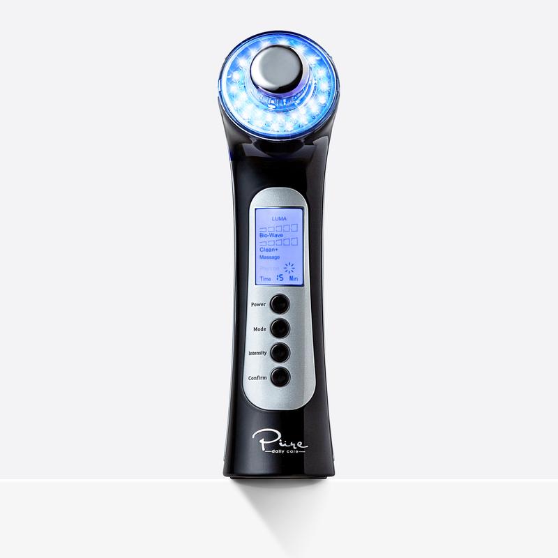 Luma Skin Therapy Wand Facial Skin Care with LED Light Therapy & Wave Penetrating Cell Stimulation by Pure Daily Care