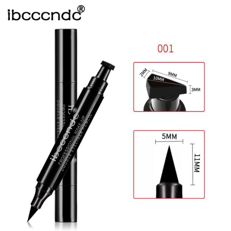 Double-ended Eyeliner Pen, 1 Count Waterproof Long Lasting Eyeliner Pencil, Professional Daily Makeup Supplies