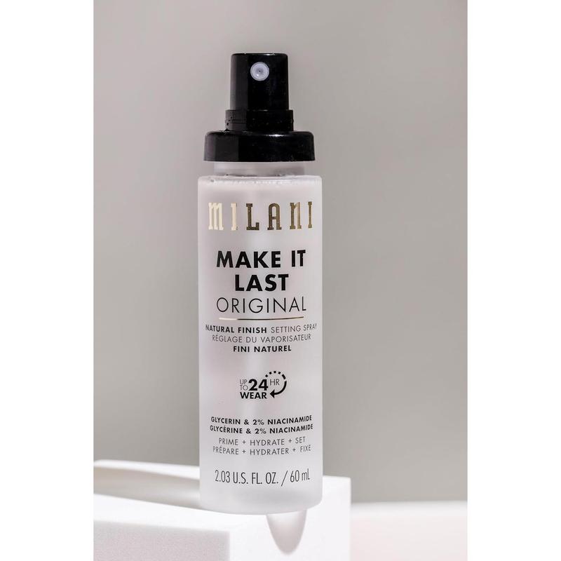 Make It Last Original - Natural Finish Setting Spray 3-in-1 Setting Spray and Primer- Prime + Correct + Set Makeup Finishing Spray and Primer - Long Lasting Makeup Primer and Spray 2.03 Fl. Oz Dewy Radiance Cosmetic