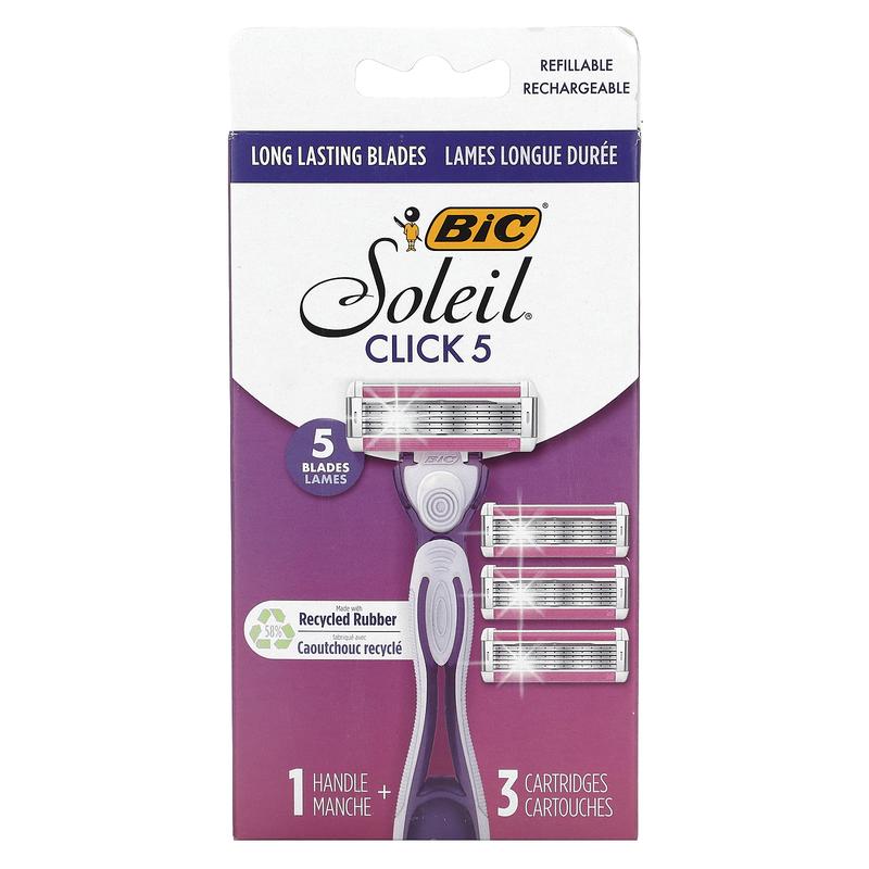 BIC Soleil Click 5, 1 Handle, 3 Cartridges