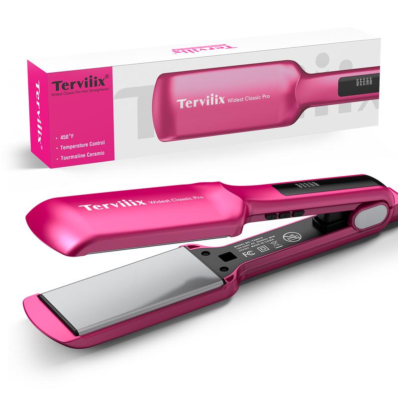 Terviiix Classic Pro 2'' Wide Flat Iron, Pink