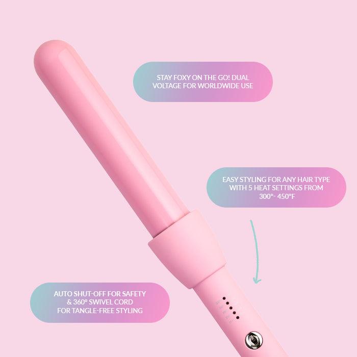 Party Pink Curling Iron - Ceramic Hair Curler