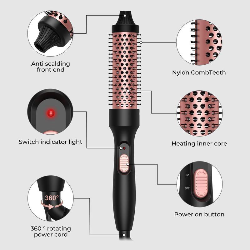 Electric Hair Curler, 1 Box Professional Negative Ion Hair Curler Comb for Women & Girls, Curler Hair, Hair Curling Iron, Hair Styling Tool for Home & Salon Use, Christmas Gift