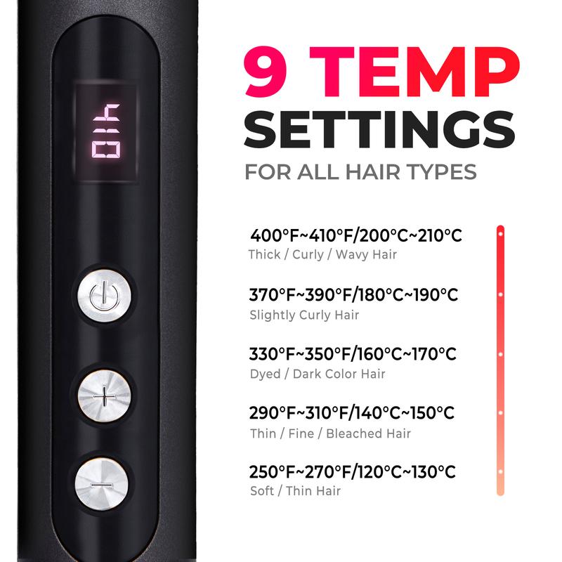 TYMO RING PLUS-Hair Straightener Comb with Brush and Comfort Features hair straightening  Negative Ionic hairwaver Salon comfortable handle muk  straightener