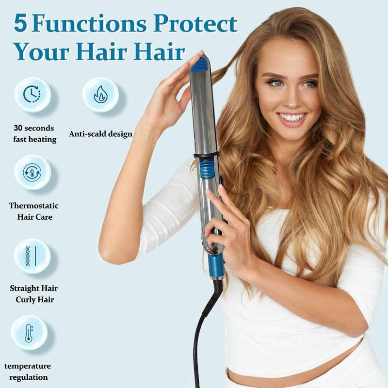 2 in 1 Iron Straightener, Electric Heated Hair Straightener, Professional Hair Styling Tool for Home & Salon Use, Christmas, Fall, Winter Gift, Christmas Gift