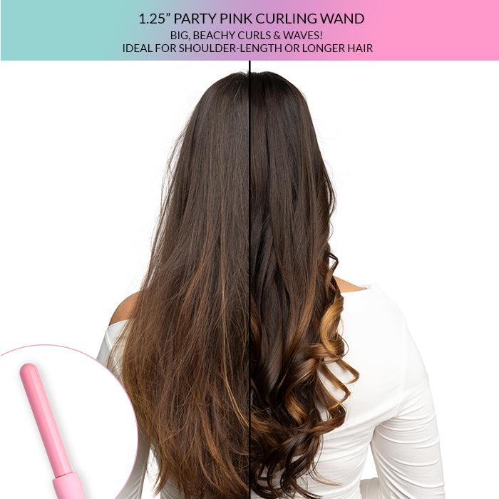 Party Pink Curling Iron - Ceramic Hair Curler