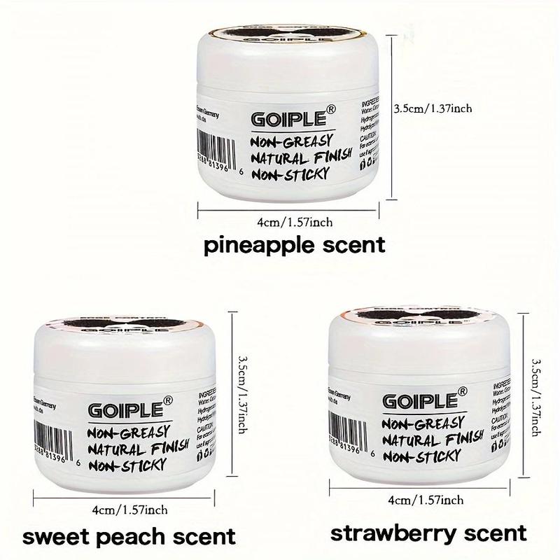 Strawberry Scent Smooth Haircare Hair Edge Control Wax with Hair Band Gift, Including 2 Strawberry Flavored Wax Gel & 1 Hair Band, Hair Styling Product for Women & Girls, Summer Essentials