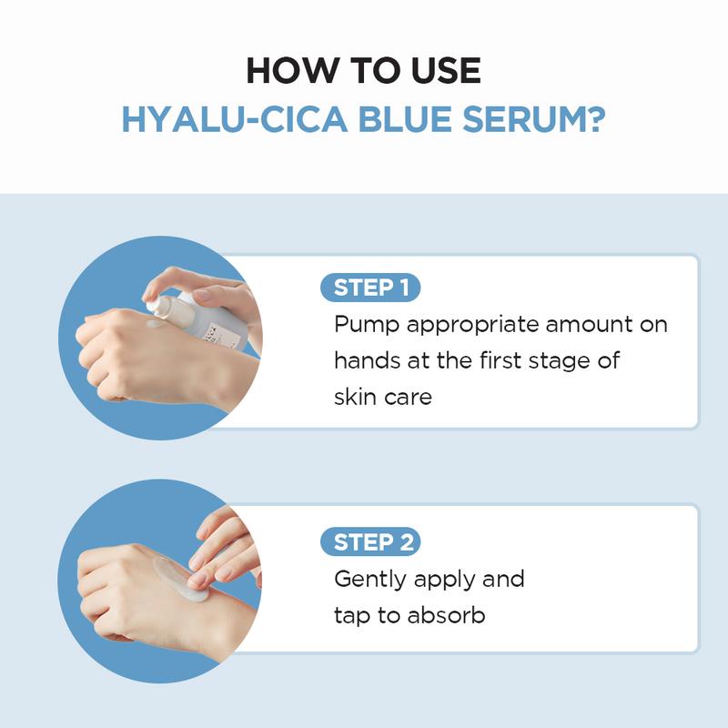 [SKIN1004 Official Shop] Hyalu-CICA Blue Serum 1.69 fl.oz, 50ml, 5 Layer Hyaluronic Acid Cica Niacinamide, Hydrating and Refreshing Multi-Care Solutions Moisture Skincare