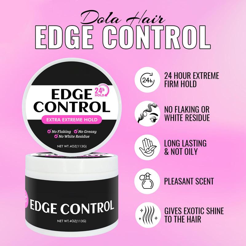 Edge Control for Black Hair 4c Extreme Strong Hold Non-greasy Edge Effect 24 Hour Edge Tamer for Baby Hair extra mega hold True Edge Control Hair Wax Stick Hair Gel