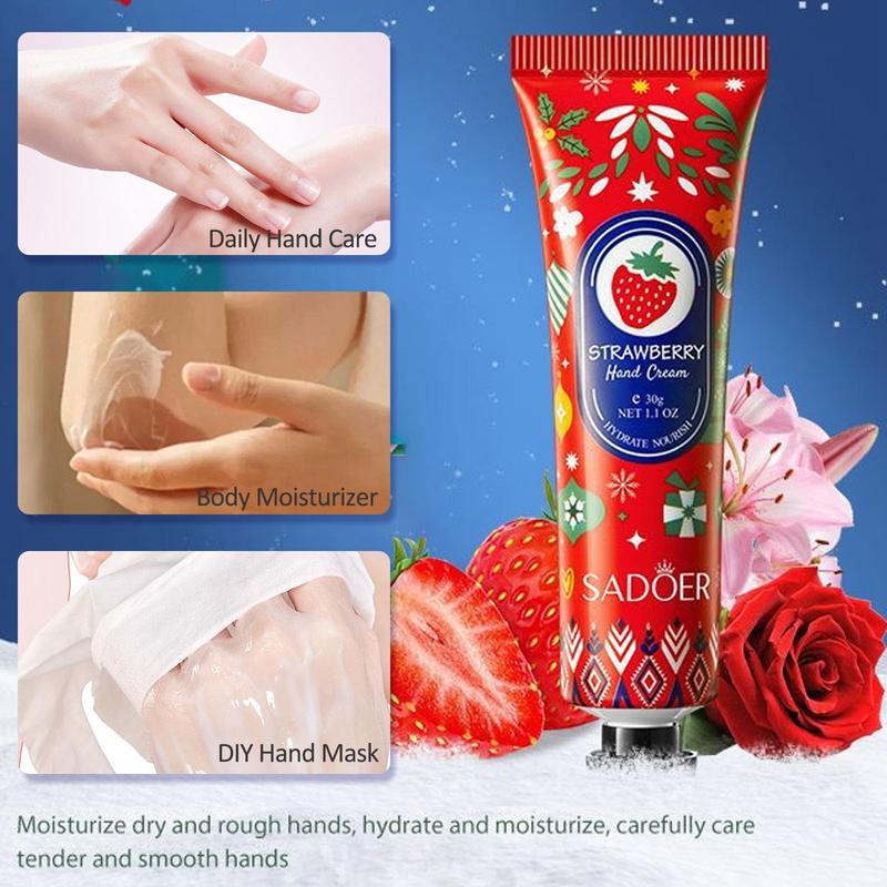 Moisturizing Body Lotion Hand Cream Set for Dry Cracked Hands, Travel Size Lotion Set for Women, 5 Fragrances - Christmas Gift Skincare Set for Women