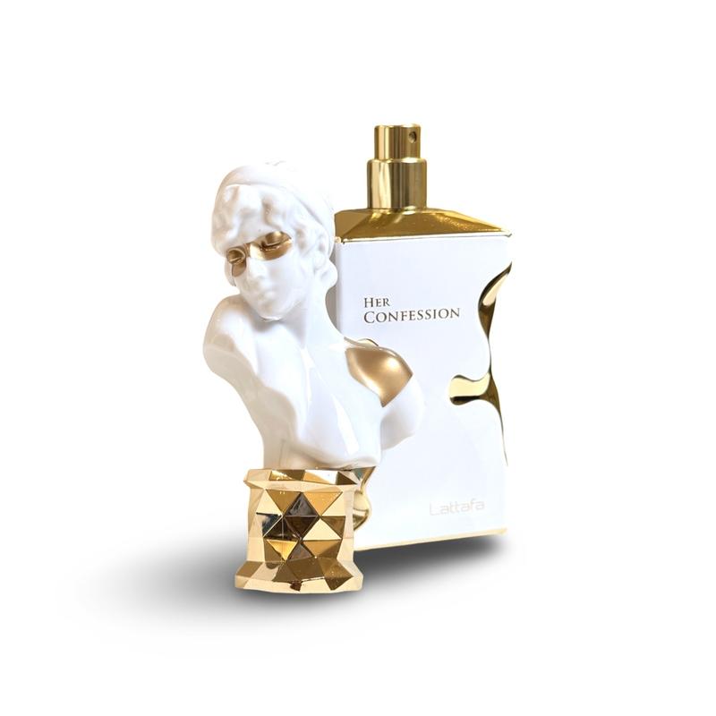 Lattafa Perfumes Her Confession Eau De Parfum  For Women 100ml (3.4 Oz) - New Release With Notes Of Vanilla, Jasmine & Tuberose Floral Fragrance