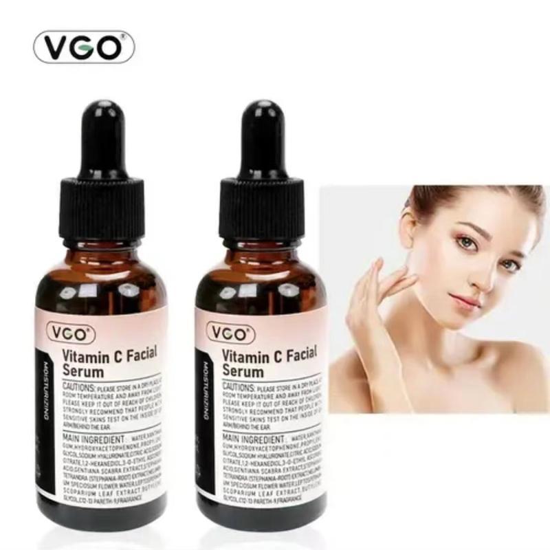 VGO Vitamin C Facial Serum Essence,30ml  Skincare Cleanser-B3 Skin care cream Cleanser Daily Gentle Facial Wash Cleansing Comfort Acne Radiance Hydrate Skin Repair Moisturize Moisture Moisturizer Hydrating Moisturizing