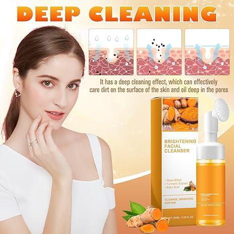 Turmeric Brightening Facial SkincareCleanser,Comfort Deep CleansingHydrating FacialCleanser, Oily Skin,Gir Shower Products FacialCleansersFacial Cleansing Facial Wash