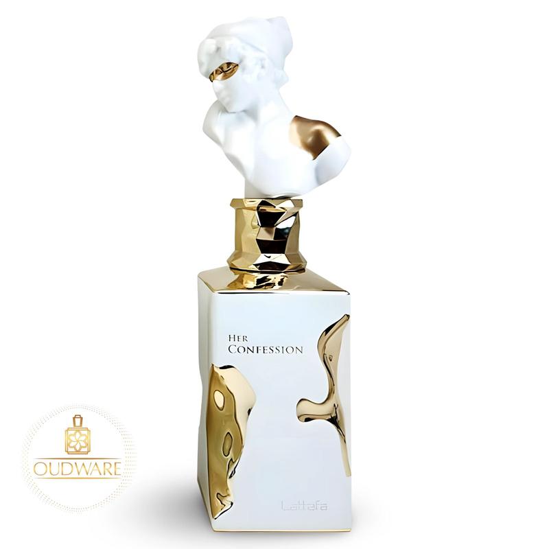 Lattafa Perfumes Her Confession Eau De Parfum  For Women 100ml (3.4 Oz) - New Release With Notes Of Vanilla, Jasmine & Tuberose Floral Fragrance