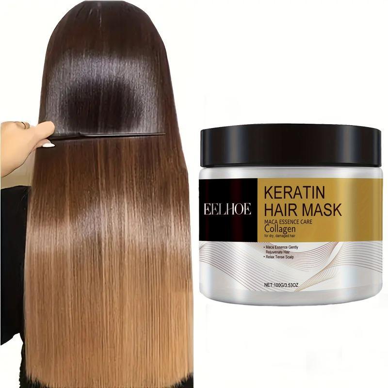 Keratin Hair Mask, Hair Care & Styling Product for Dry & Damaged Hair, Moisturizing Hair Care Product for Women & Men