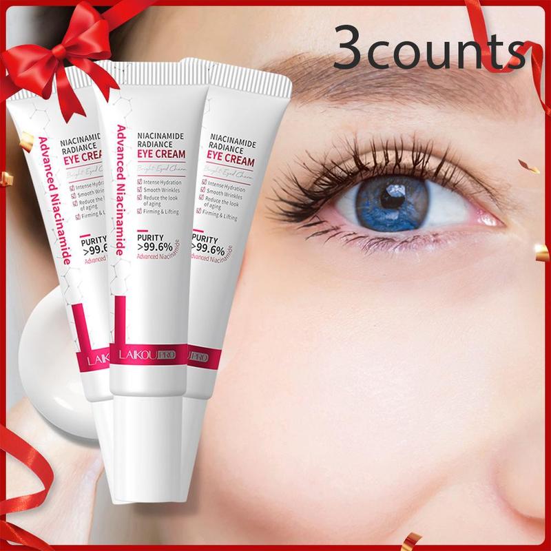 Firming Eye Creams, 3 Counts Niacinamide Radiant Eye Cream, Moisturizing Eye Creams, For Reducing The Look Of Age Spots, Christmas, Christmas Gift