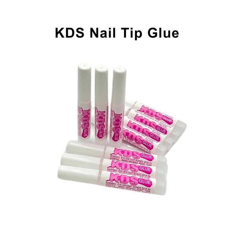 10pcs KDS Nail Tip Glue 0.07oz Adhesive Super Bond For Acrylic Nails Tips Nail Art Nail Care