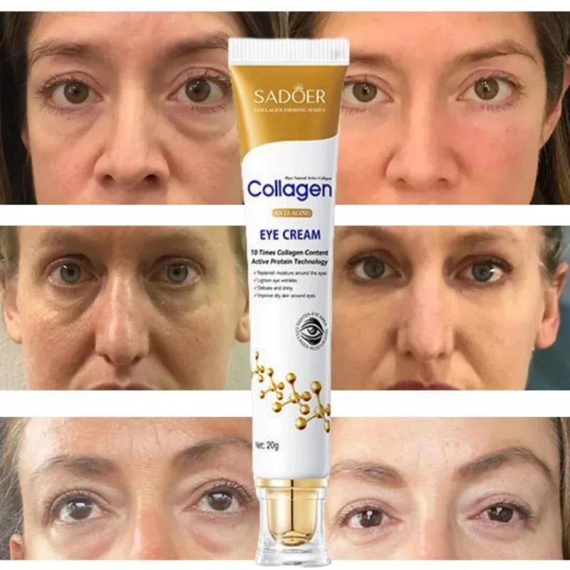 Fast-acting Eye Bag Removal Cream Collagen Anti-Wrinkle Firming Fade Fine Lines Dark Circles Remove Eye Bags Brighten Eye Care