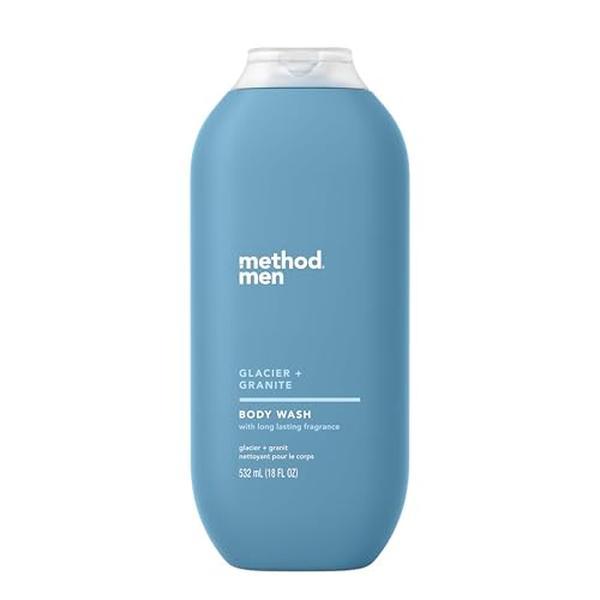 Method Men Body Wash, Glacier + Granite, Paraben and Phthalate Free, 18 fl oz (Pack of 1)