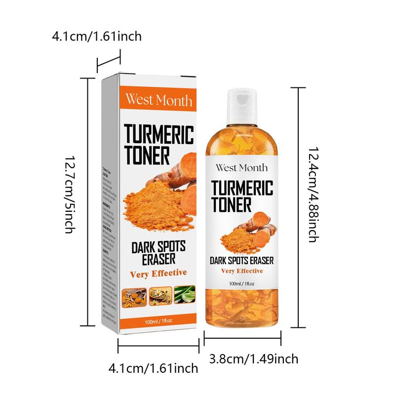 Turmeric Lightening Toner, 1 Box Moisturizing Facial Toner, Hydrating Skincare Product for All Skin Types