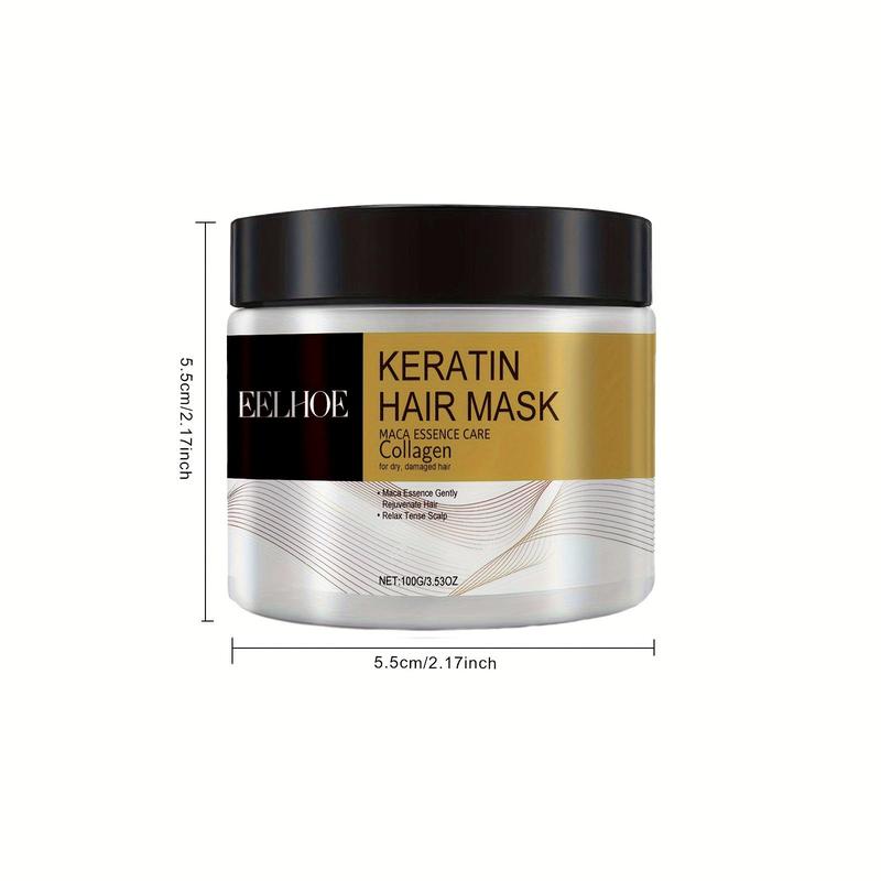 Keratin Hair Mask, Hair Care & Styling Product for Dry & Damaged Hair, Moisturizing Hair Care Product for Women & Men