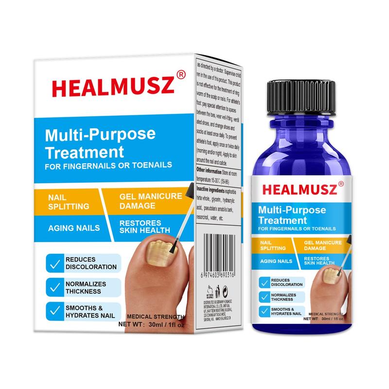 HEALMUSZ Advanced Nail Repair Care Solution: Effective Fungus Prevention and Nail Support Nail Care Lightweight Nail Polish Nail Art Comfort Manicure Propolis Tea Tree