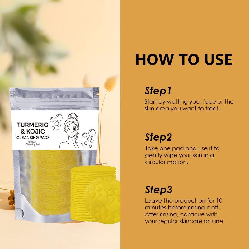 Turmeric Cleansing Exfoliating Pads FacialCleansing Skincare