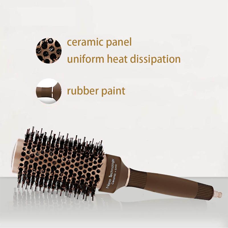 Hair Conducting Air-Shaped Set The Cylindrical Curls Rolled with Aluminum Tube Mane Ceramic Roller Comb