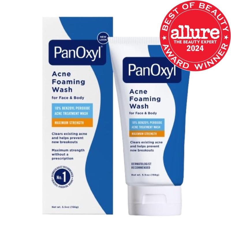 [Korea Skincare] PanOxyl Acne Foaming Wash 10% Benzoyl Peroxide - Maximum Strength Antimicrobial Treatment for Acne, 5.5 Oz