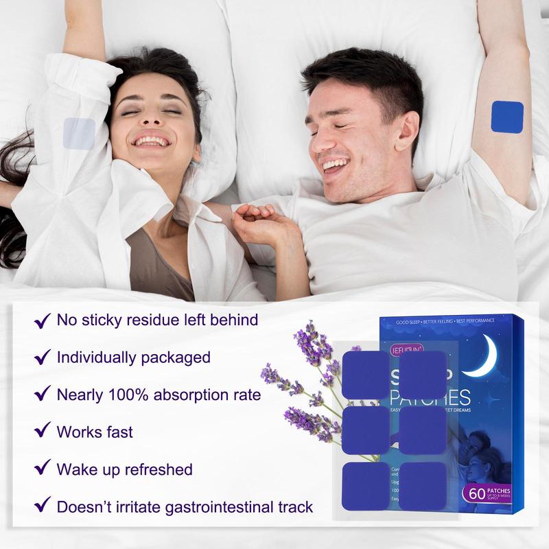 Sleep Aid Patch, 60pcs Deep Relaxation Sleep Patch, Sleep Care Patches, Personal Care Product for Women & Men