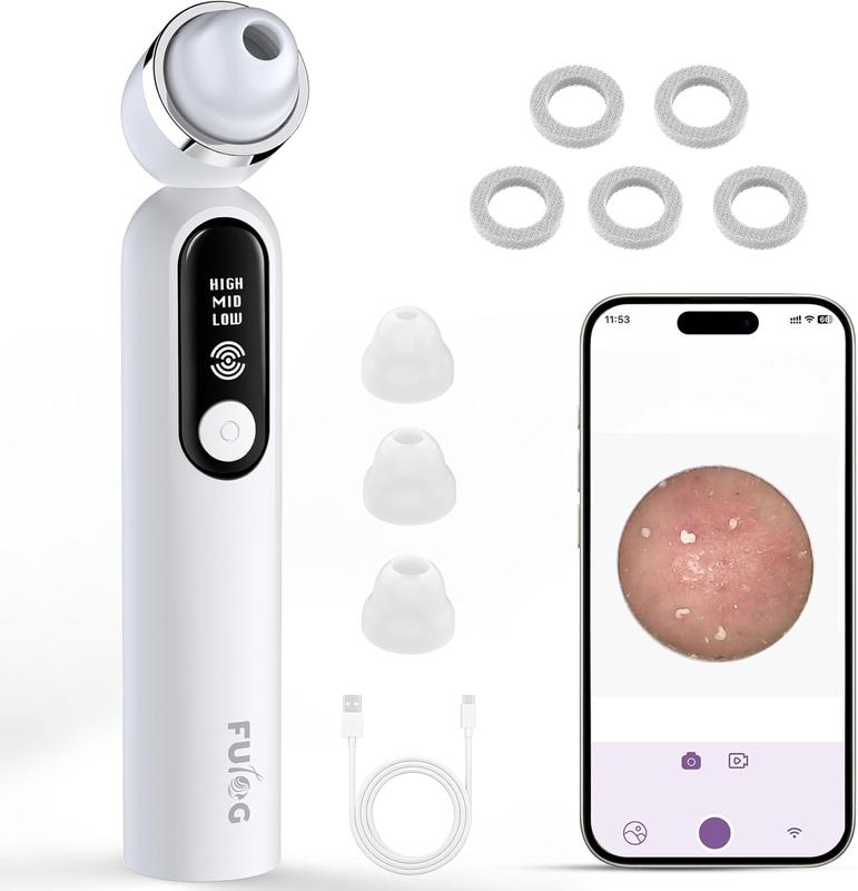 Visual Blackhead Meter Blackhead Remover Vacuum, Black Head Remover for Face with Camera, Pore Vacuum for Men and Women