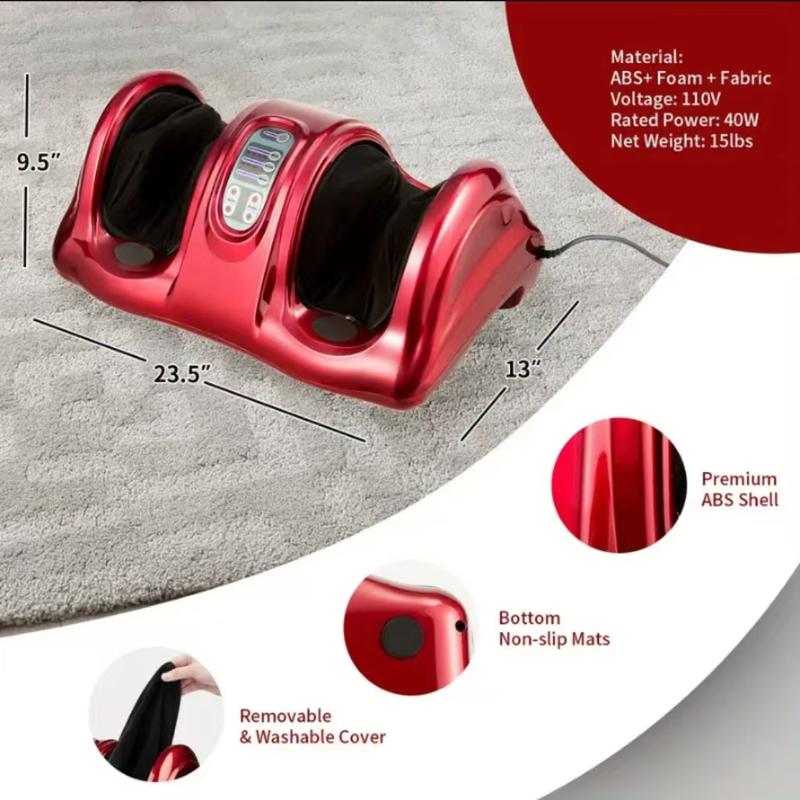 2024 New ISKOVI Shiatsu Foot Massager Machine. Soothing Heat, Deep Kneading Therapy, Improve Blood Circulation and Foot Wellness, Relax for Home or Office Use. Amazing Gift for father, mother, husband, wife, seniors, drivers, office workers.