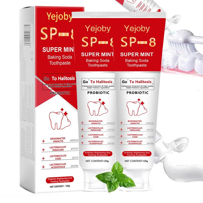 Probiotic Toothpaste, Free of Fluoride, Hydroxyapatite, Anti plaque, Oral Health Management triple whitening,SP-8,SP-6,SP8,SP6