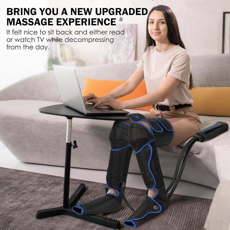 TOLOCO Leg Massager: 6 Modes & 3 Vibration Settings for Enhanced Circulation, Ultimate Comfort, and Relaxation