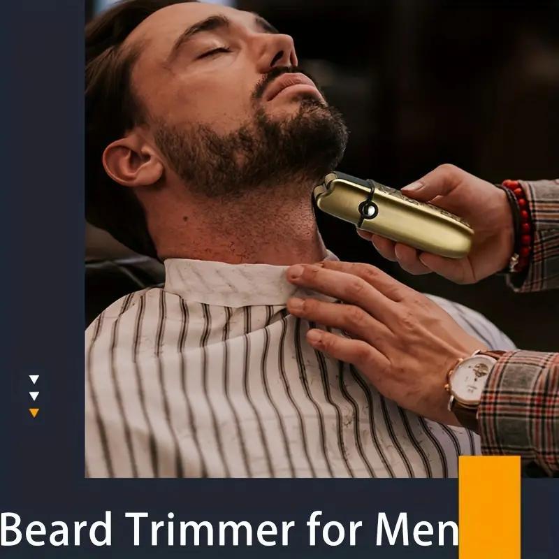 USB Rechargeable Electric Shaver, 1 Box Men's Vintage Electric Shaver with Digital Display, Beard Trimmer for Men, Great for Travel, Outing, Daily Use, Halloween, Christmas