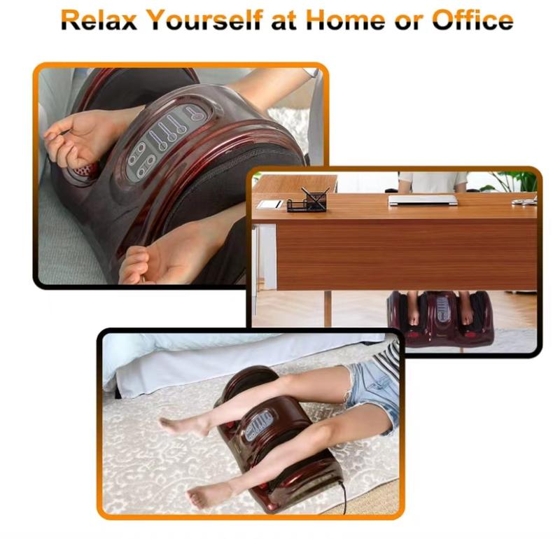 2024 New ISKOVI Shiatsu Foot Massager Machine. Soothing Heat, Deep Kneading Therapy, Improve Blood Circulation and Foot Wellness, Relax for Home or Office Use. Amazing Gift for father, mother, husband, wife, seniors, drivers, office workers.