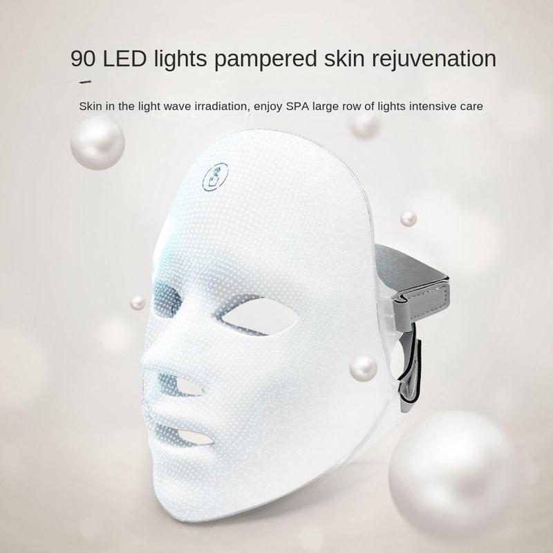 LED Light Facial Massager, 1 Count Facial Skin Care Mask Machine, Facial Beauty Instrument for Home & Salon Use, Christmas Gift