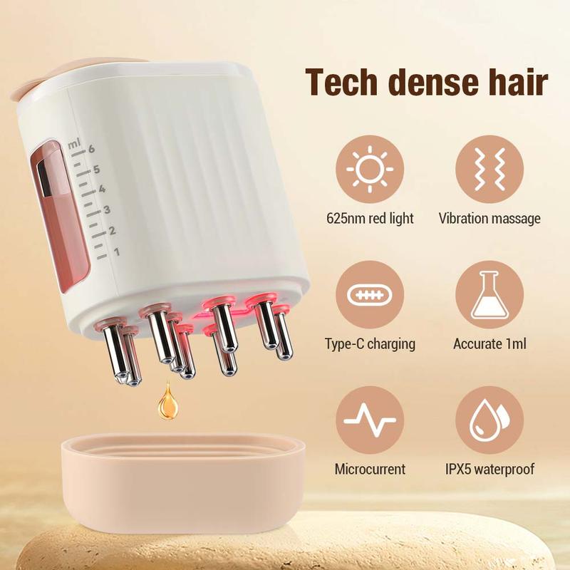 Electric Vibration Massage Comb, Portable Head Massager, Hair Nourishing Applicator, Scalp Health Care Massager for Women & Men